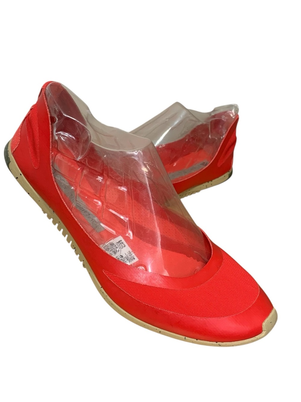 Adidas X Stella McCartney Red Ballet Flats Sz 8.5 Comfort Feminine Flex Loafers